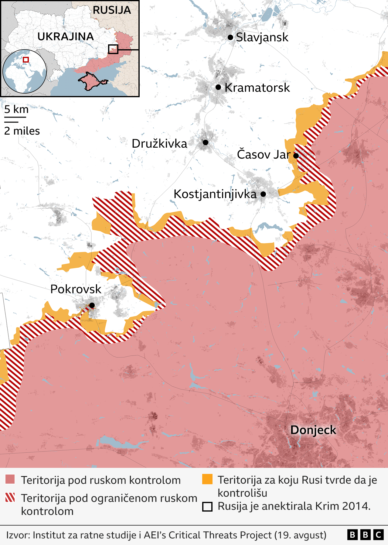 mapa pokrovsk, kramatorsk, slavjansk