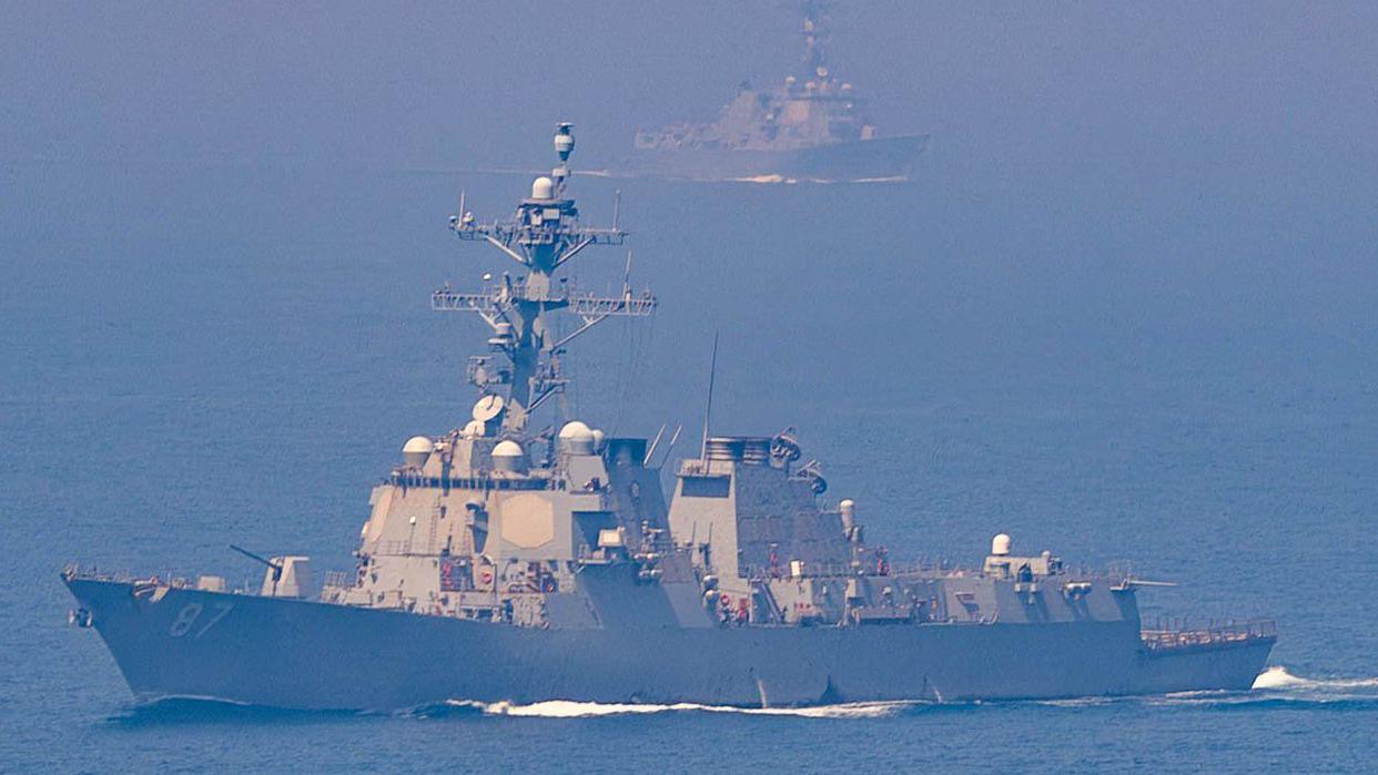 US says it has targeted Iranian military facilities after responding to attacks on navy ships