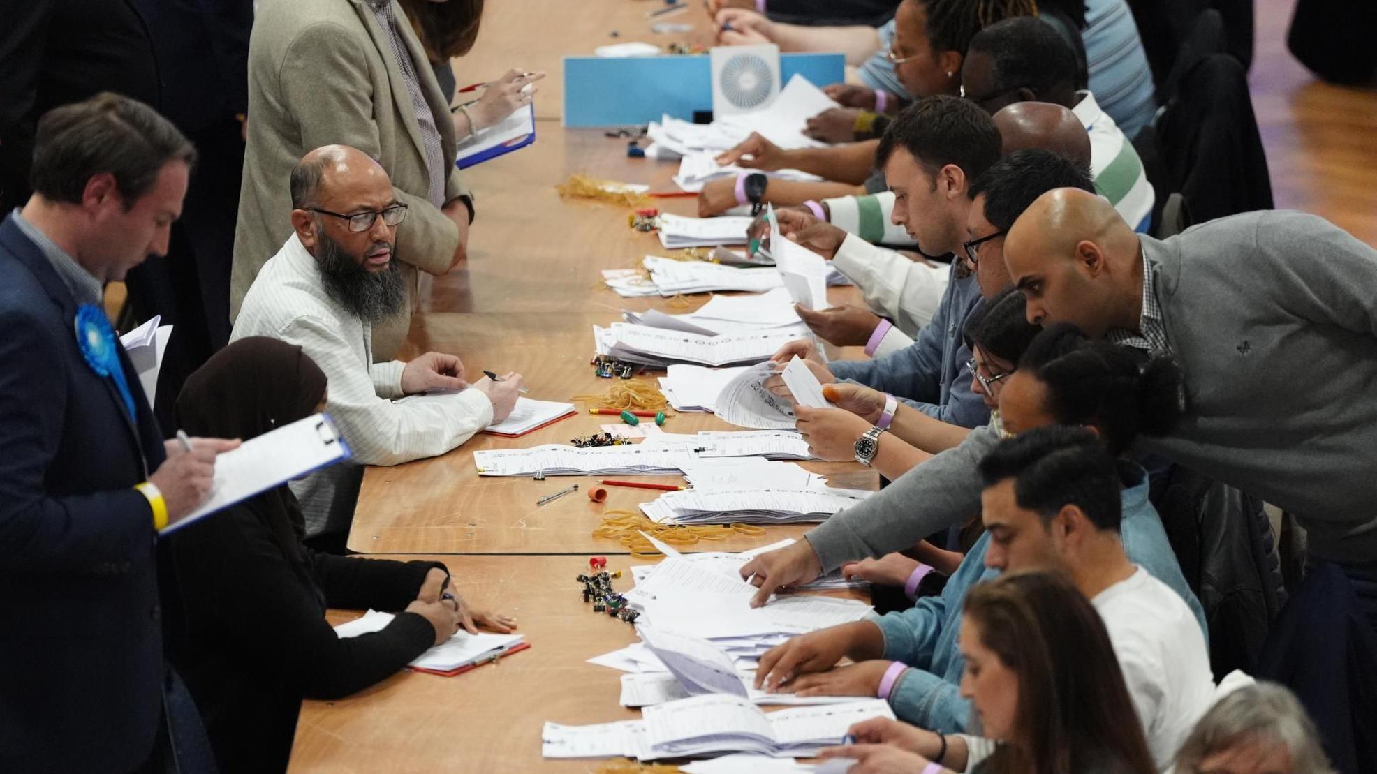 Votes being counted in some English councils with first election results due overnight