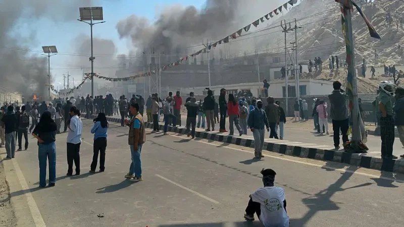 لداخ میں مظاہرے 