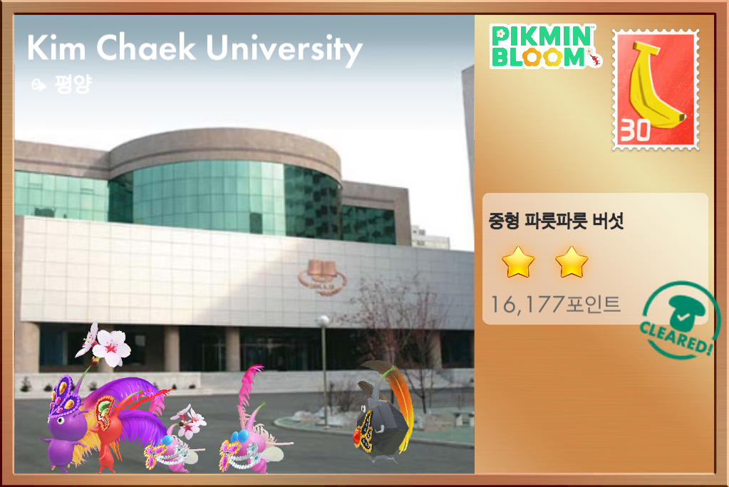 피크민 엽서: 김책공대 