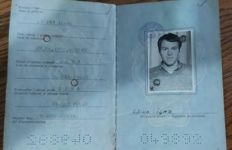 Jedna od retkih fotografija Iljaza Ličine je iz pasoša