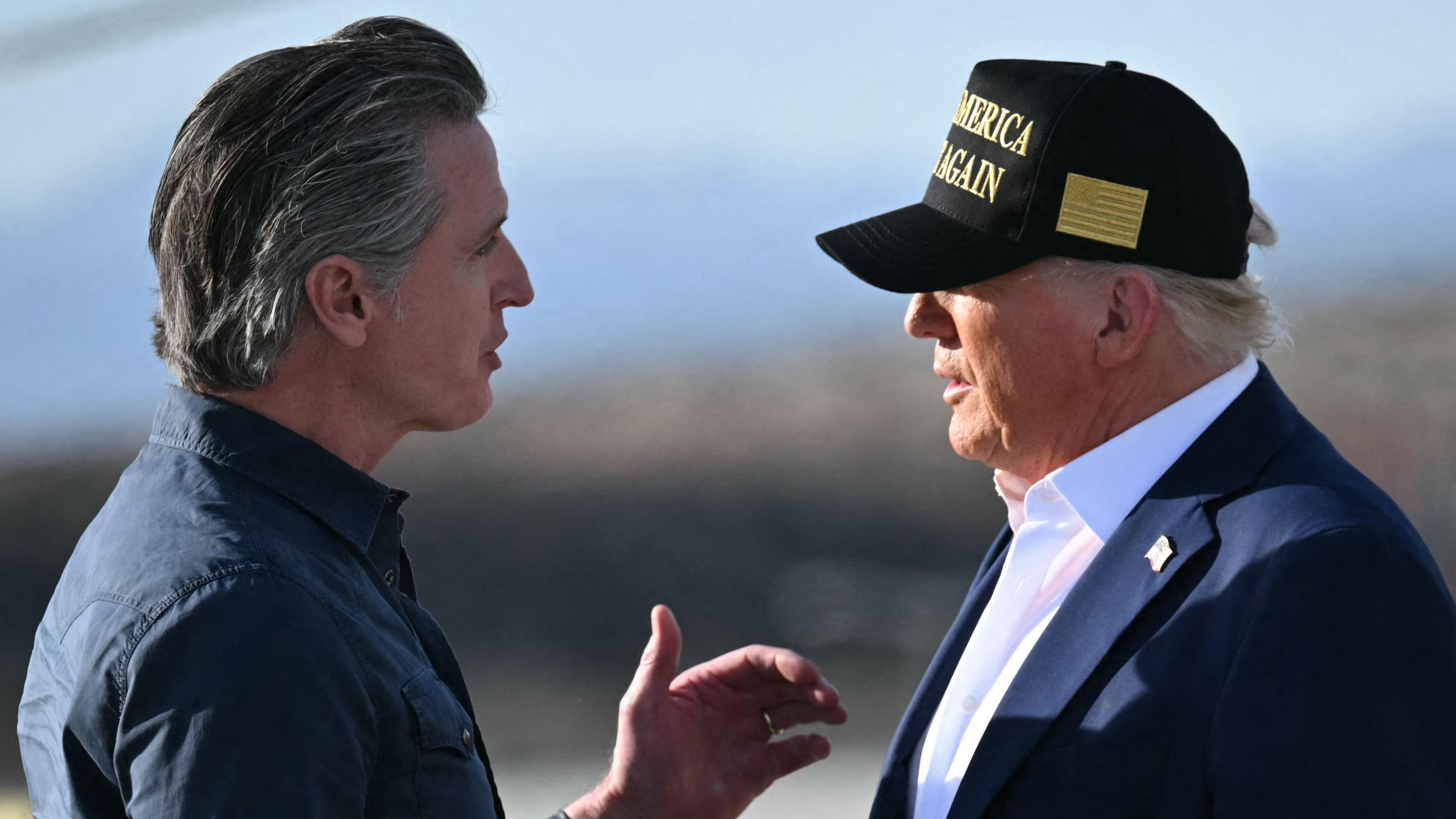Newsom y Trump