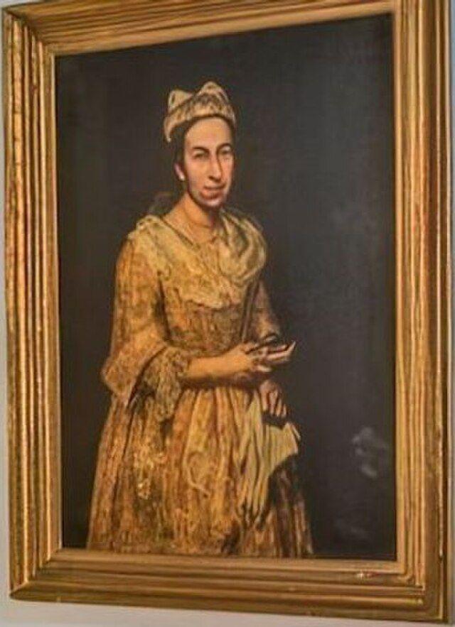 Retrato de una dama del pintor italiano Giuseppe Ghislandi.