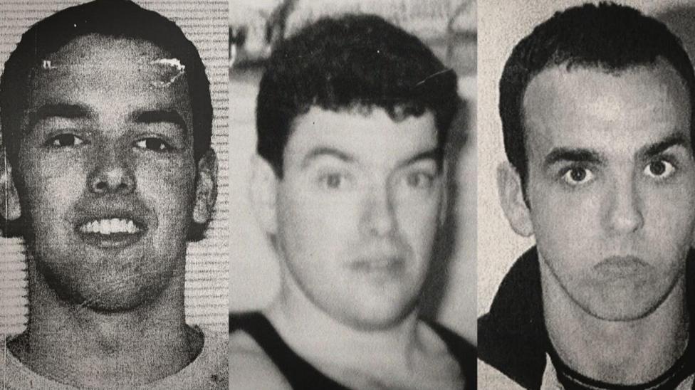 (De izquierda a derecha) Daniel Kinahan, Christopher Kinahan padre y Christopher Kinahan hijo

