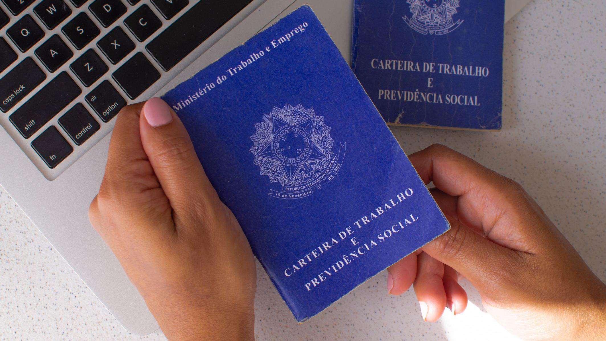 Foto da Carteira de Trabalho.