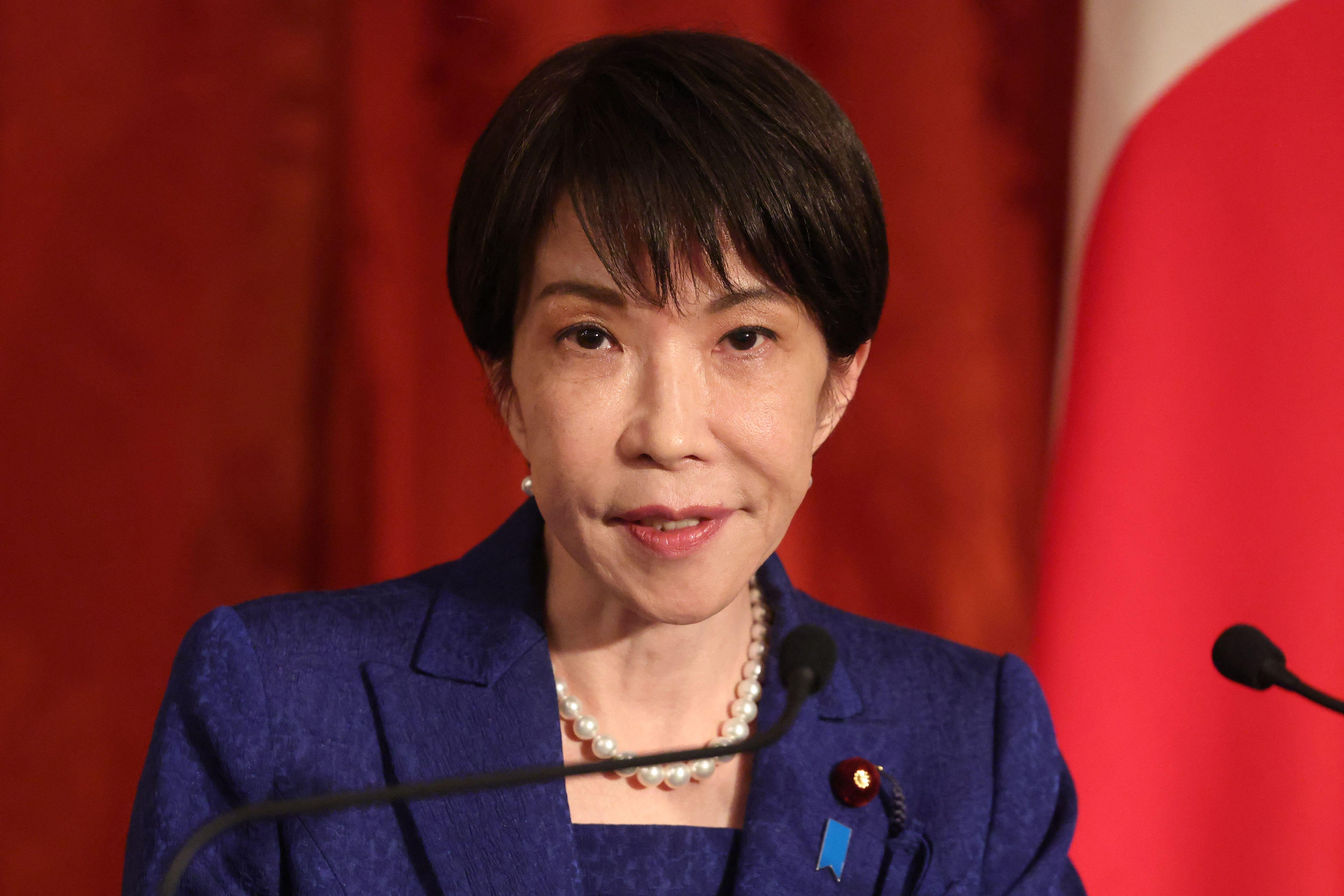 A primeira-ministra do Jap&atilde;o, Sanae Takaichi