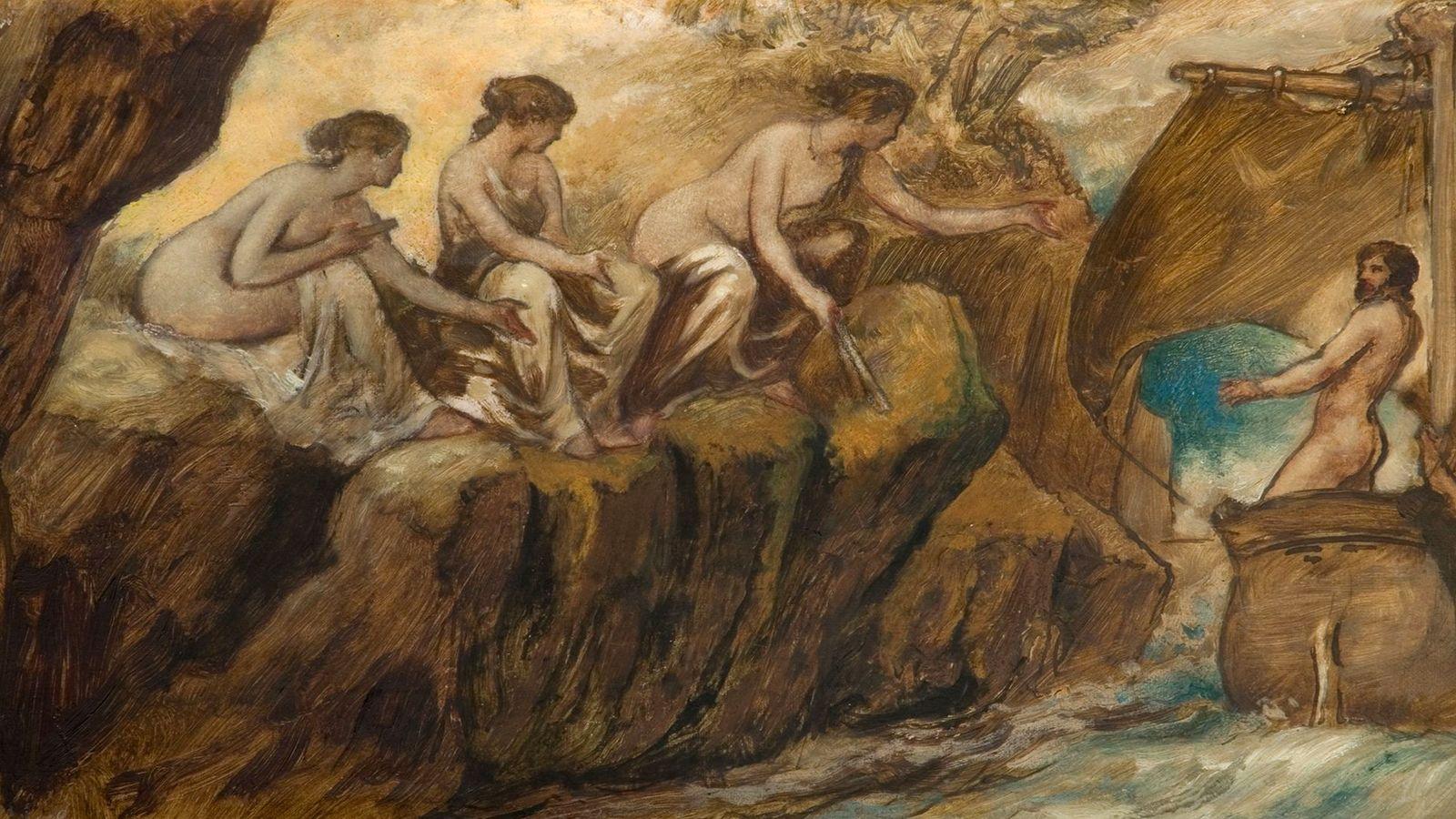 O canto hipnotizante das sereias atra&iacute;a os homens para a morte