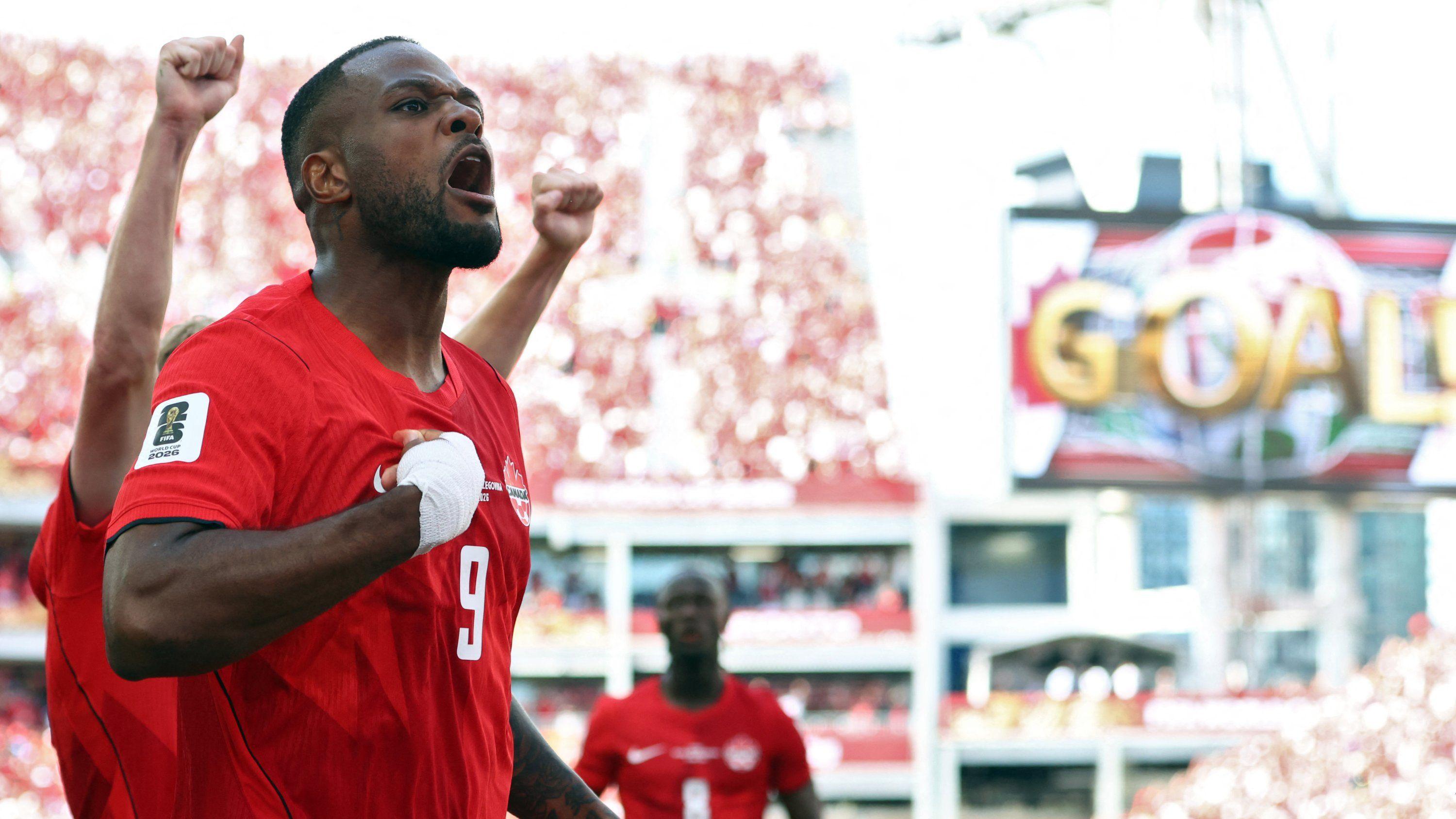 Watch live as co-hosts Canada score deserved equaliser against Bosnia at World Cup