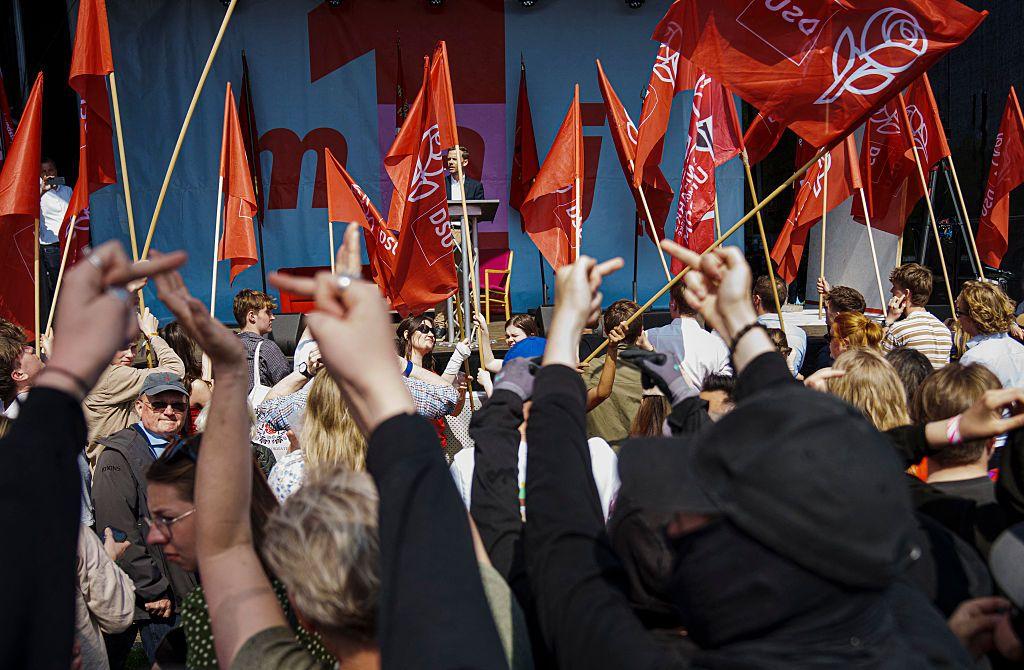 Protesta en Dinamarca por el día del trabajador
