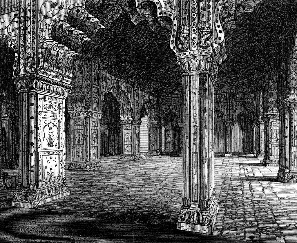 قاعة الديوان الخاص التي شهدت محاكمة آخر أباطرة المغول بهادر شاه ظفر