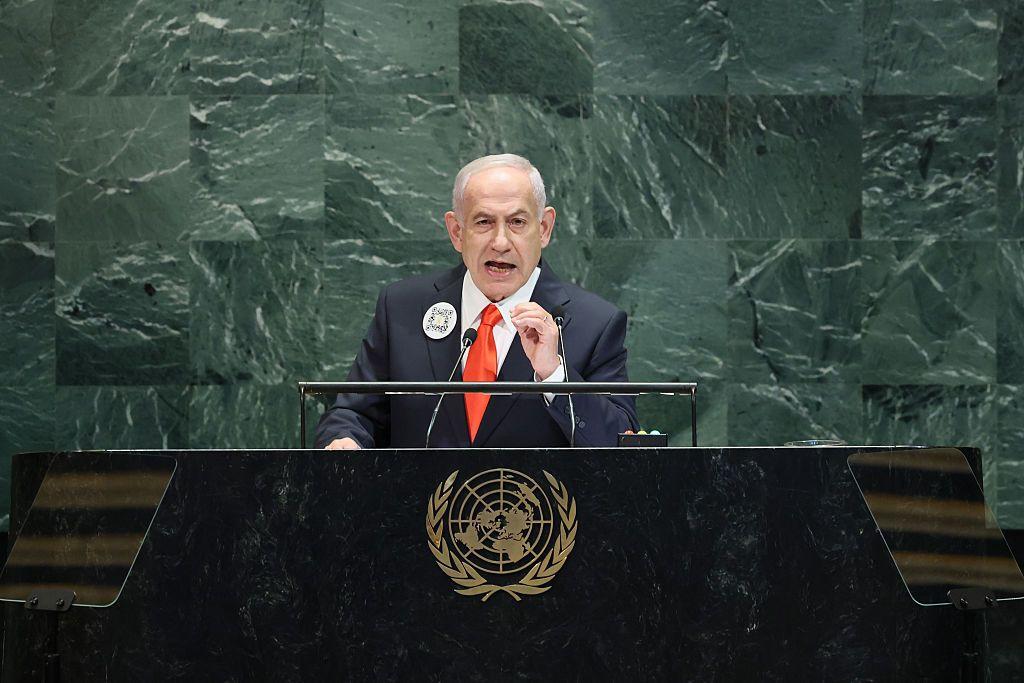 Netanyahu durante discurso na ONU
