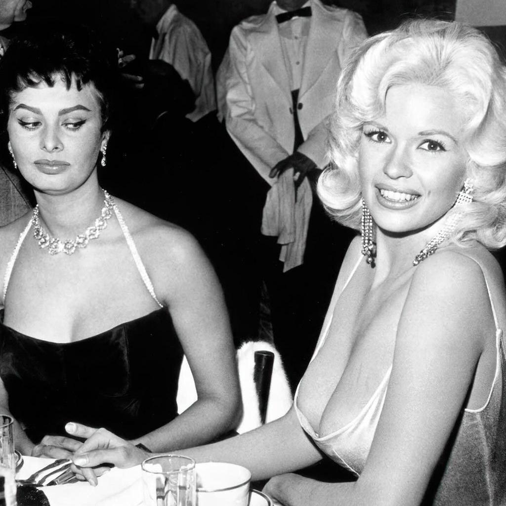 Sofía Loren y Jayne Mansfield