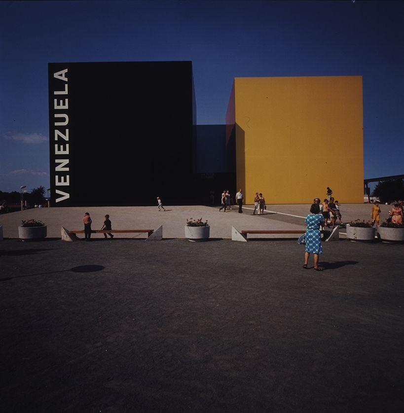 Vista del Pabellón de Venezuela para la expo de 1967