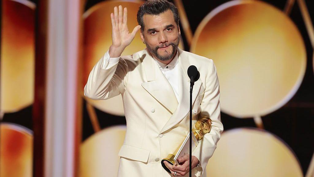 Wagner Moura en la 83ª entrega anual de los Globos de Oro, celebrada en The Beverly Hilton el 11 de enero de 2026 en Beverly Hills, California. (Foto de Rich Polk/2026GG/Penske Media vía Getty Images)
