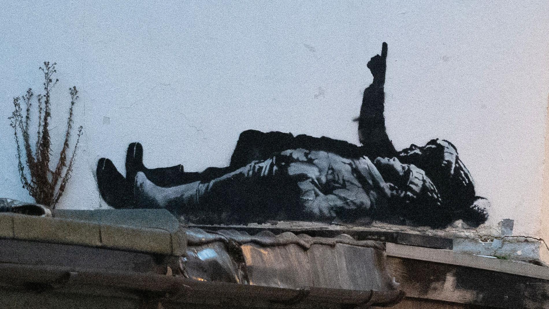Two identical Banksy murals appear in London 