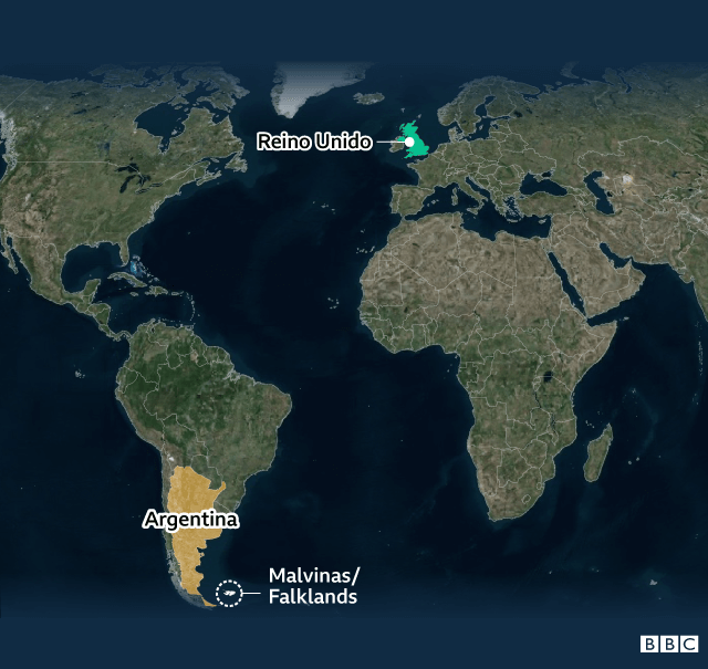 Mapa de las Malvinas / Falklands