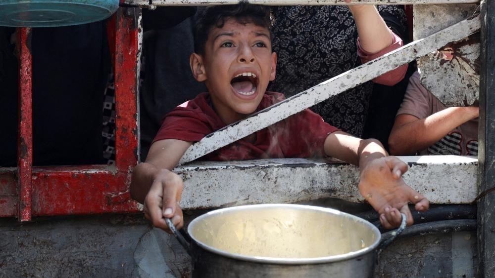Trump says there is 'real starvation' in Gaza and US will set up food centres