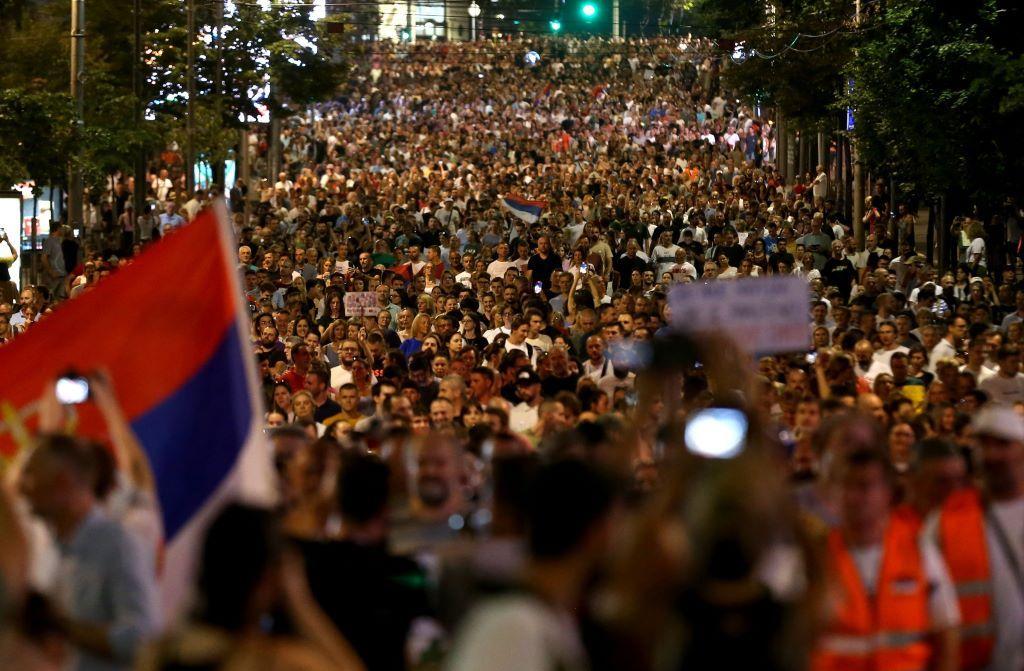 protest protiv rudnika litijuma održan je u avgustu 2024. u Beogradu
