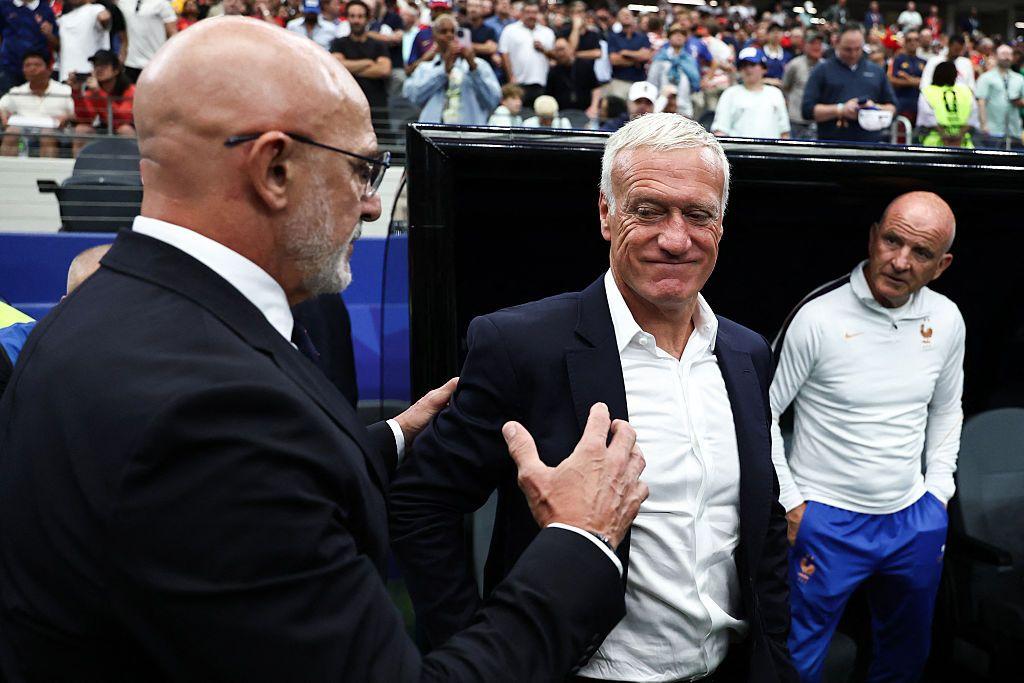 Luis de la Fuente en el Mundial contra Francia