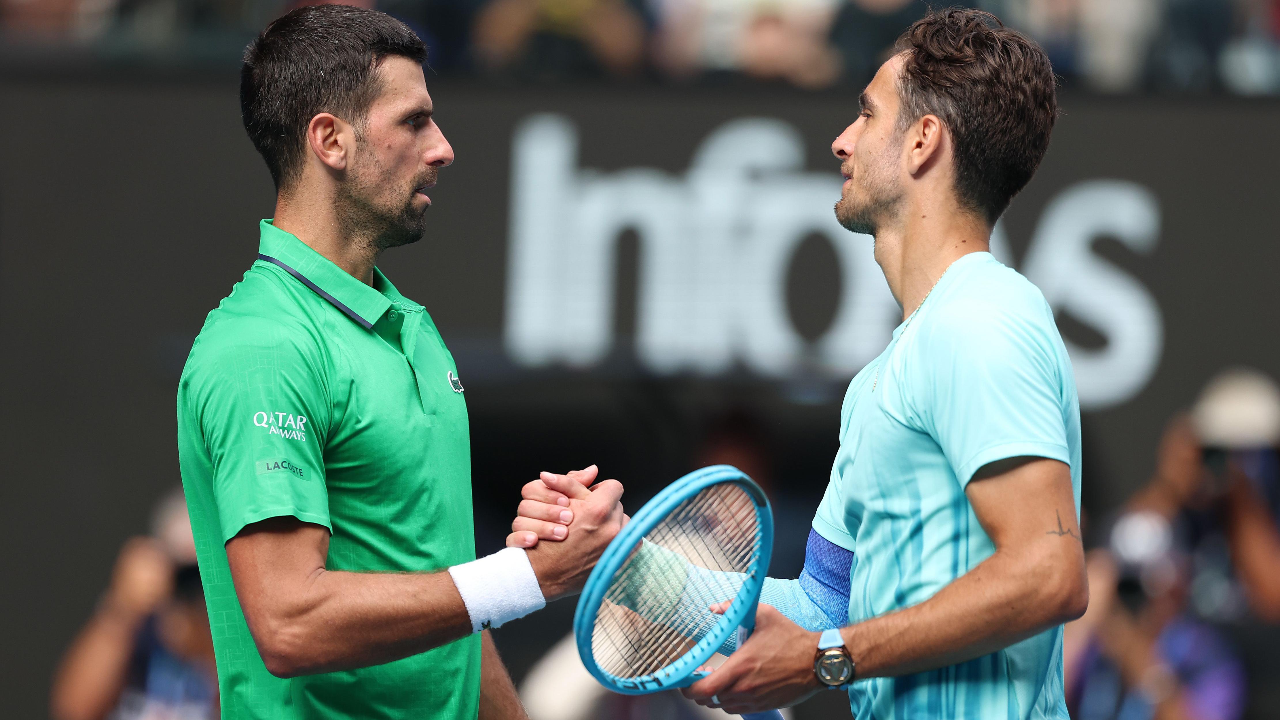 Australian Open: Djokovic progresses because of Musetti injury - reaction