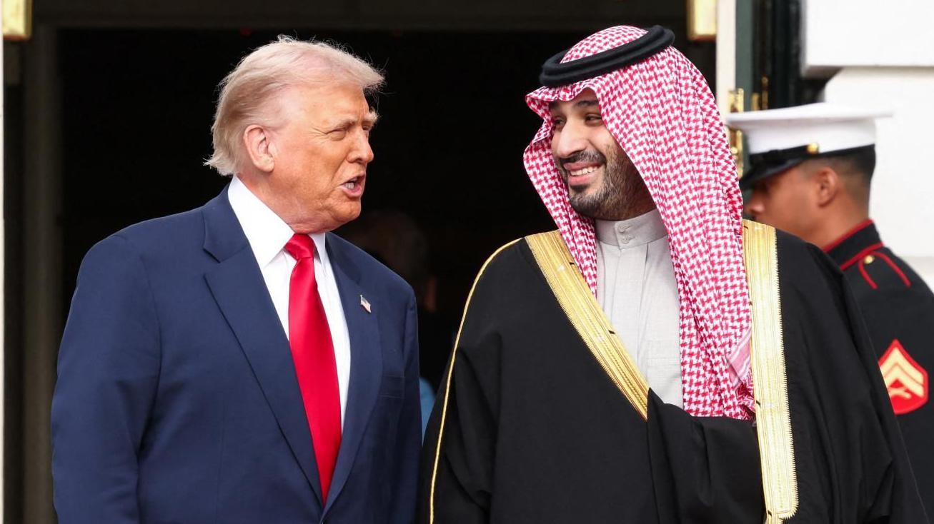 Trump welcomes Saudi's crown prince to White House, with Ronaldo also due to attend