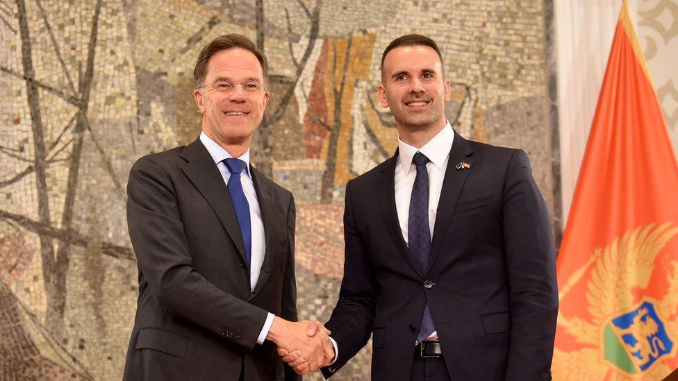 Generalni sekretar NATO-a Mark Rute u poseti Podgorici i premijeru Milojku Spajiću 12. maj 2026.