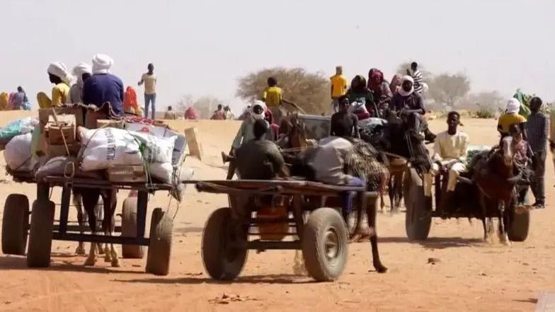 نازحون من مدينة الفاشر