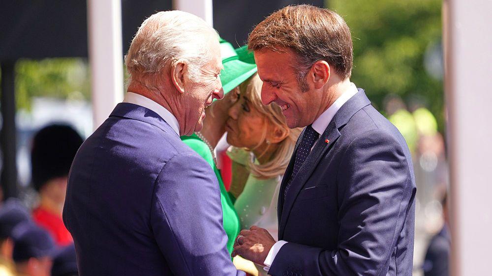King Charles hosts President Macron and his wife Brigitte at Windsor for state visit