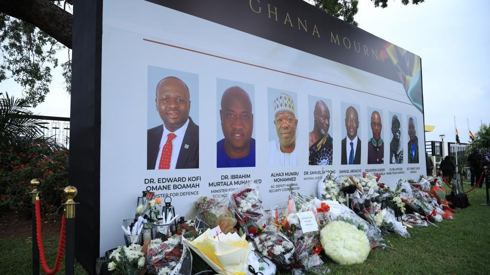 Ghana promises full investigation into helicopter crash which killed two ministers