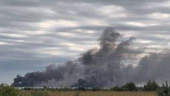 Warehouse catches fire after latest apparent Ukrainian attack on Russias Amazon