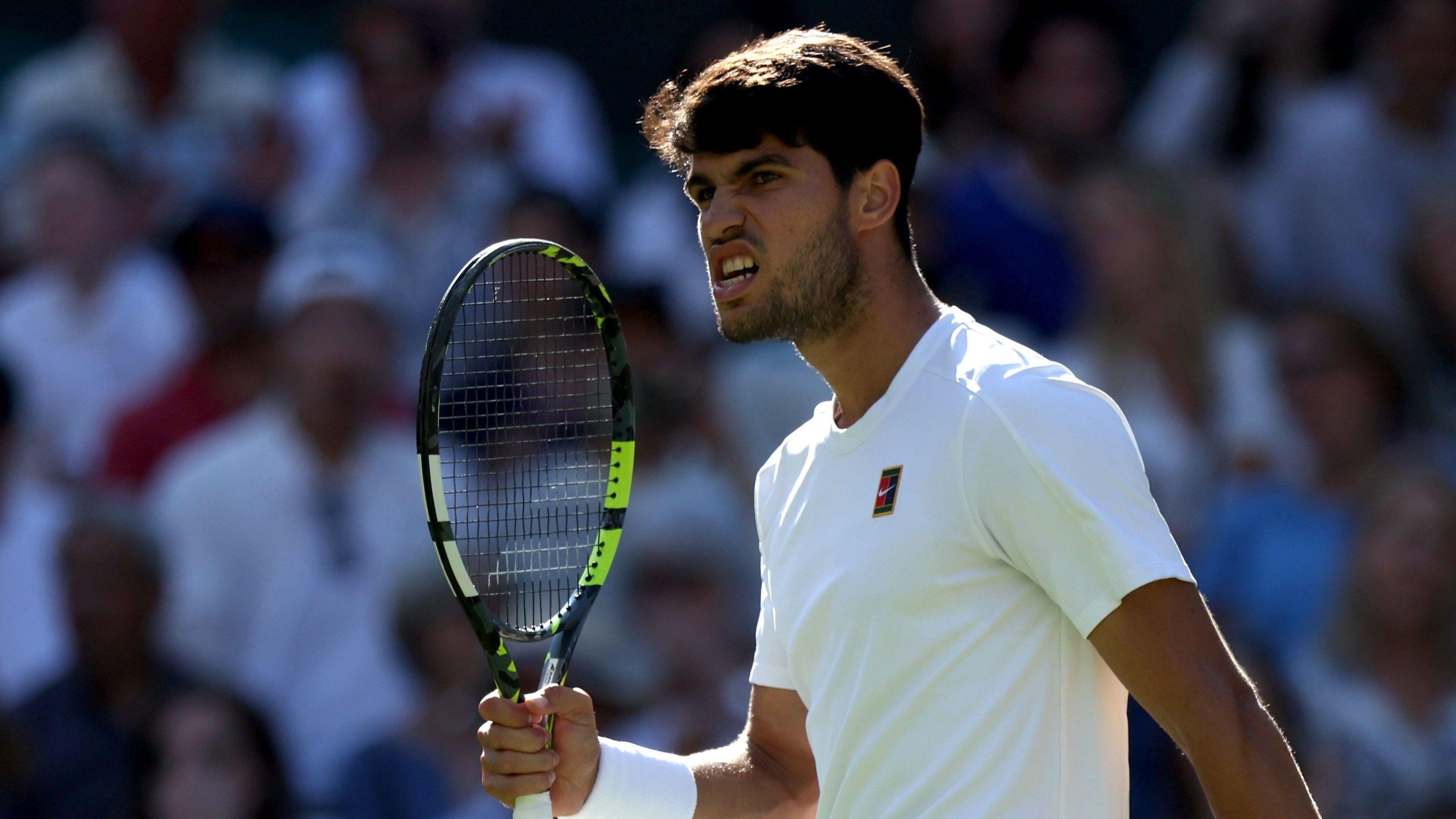Wimbledon quarter-finals: GBs Norrie trails Alcaraz by set and a break - watch, listen & follow