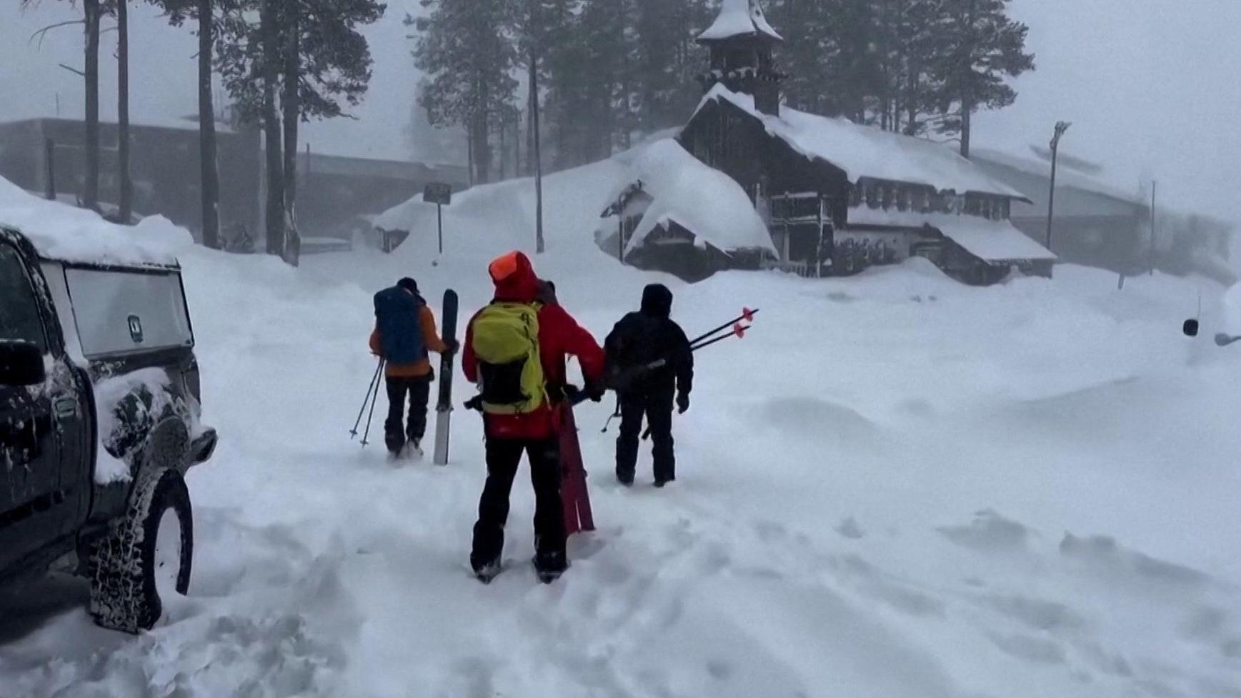 Rescuers search for nine skiers missing after California avalanche