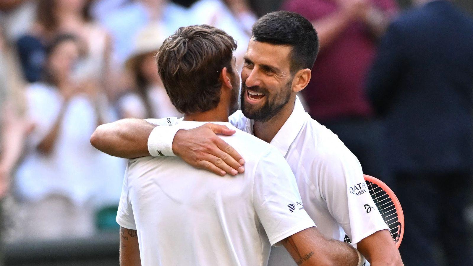 Wimbledon: Djokovic fights back to beat Cobolli and reach semi-finals - reaction