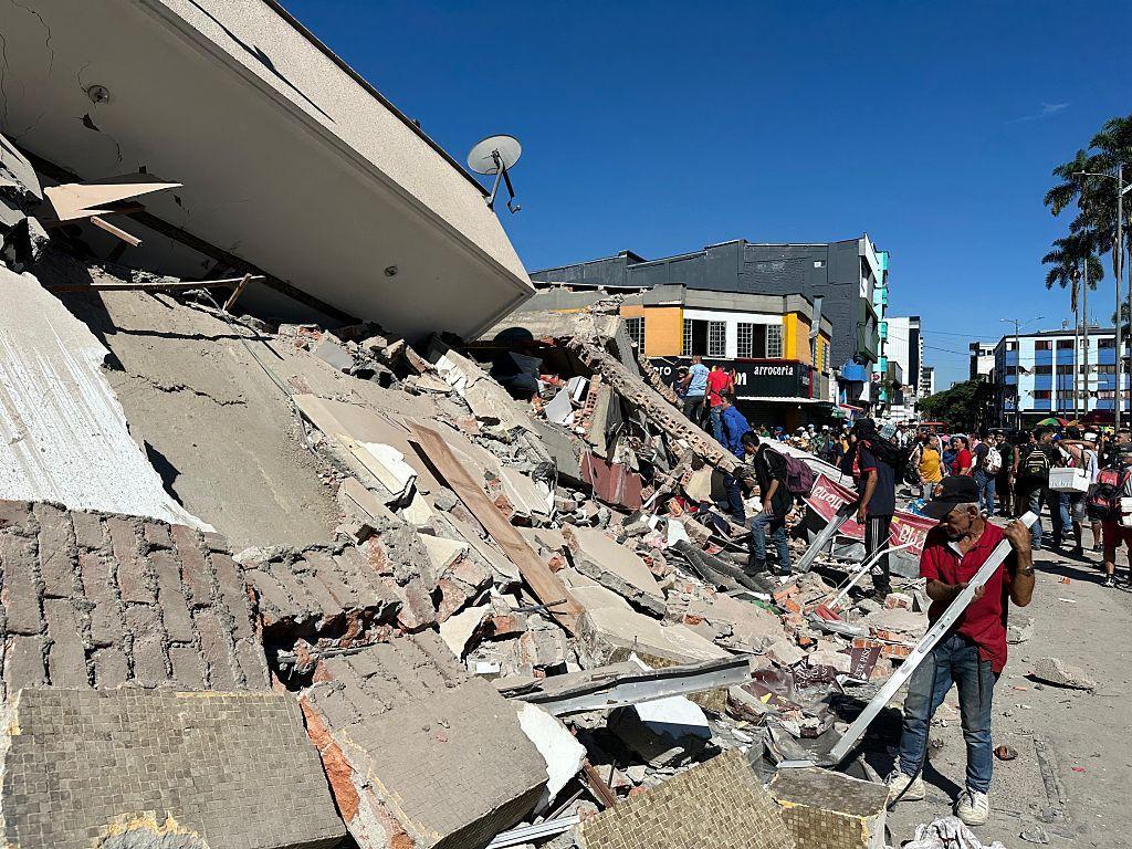 Daños causados por el terremoto en la ciudad de Pereira.