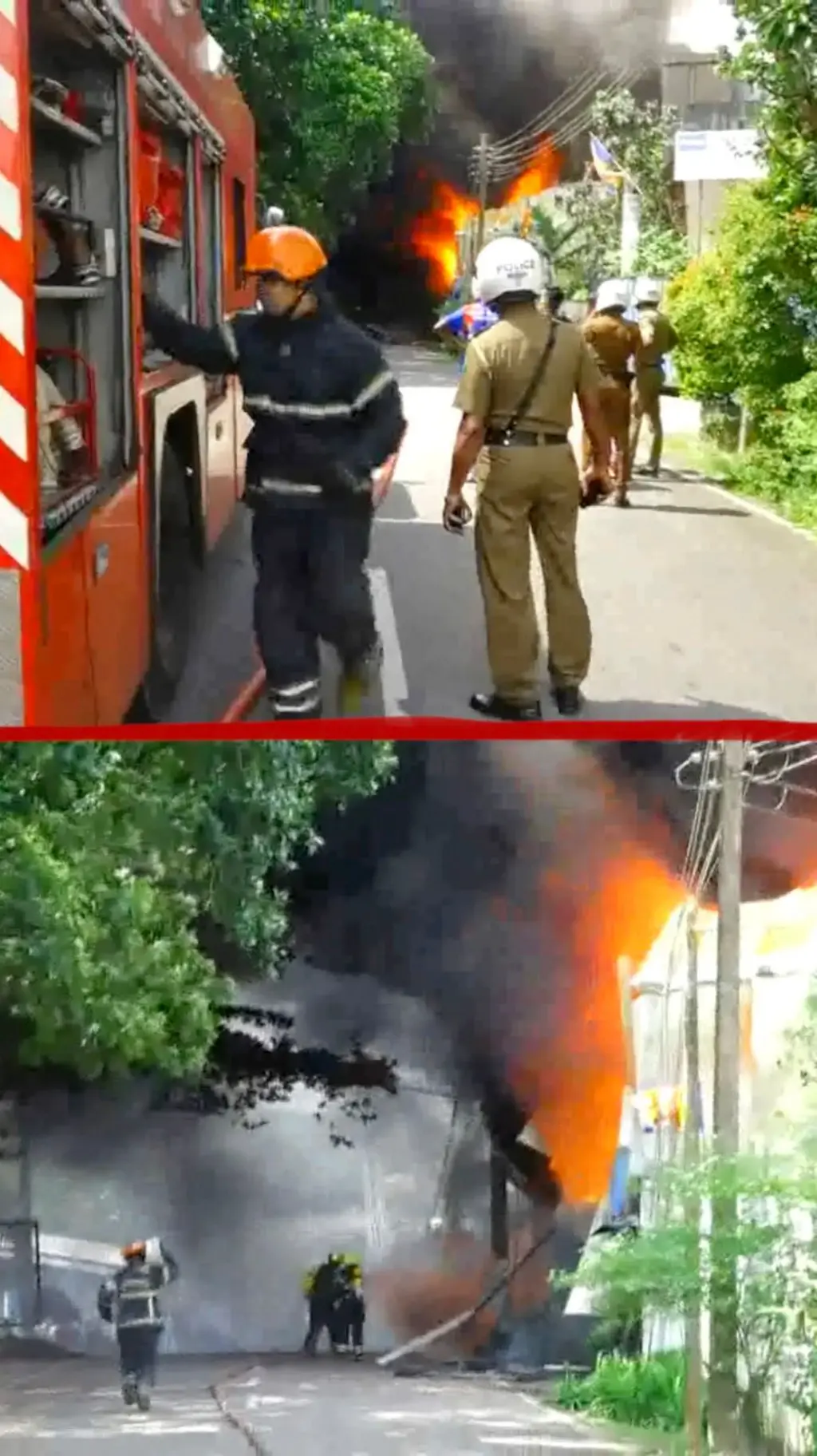 හෝමාගම, කටුවන කර්මාන්ත ශාලාවක ඇති වූ ගින්න