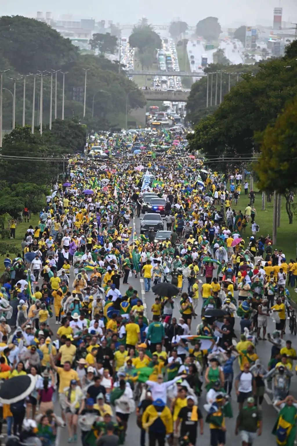 Ato pró-Bolsonaro em Brasília