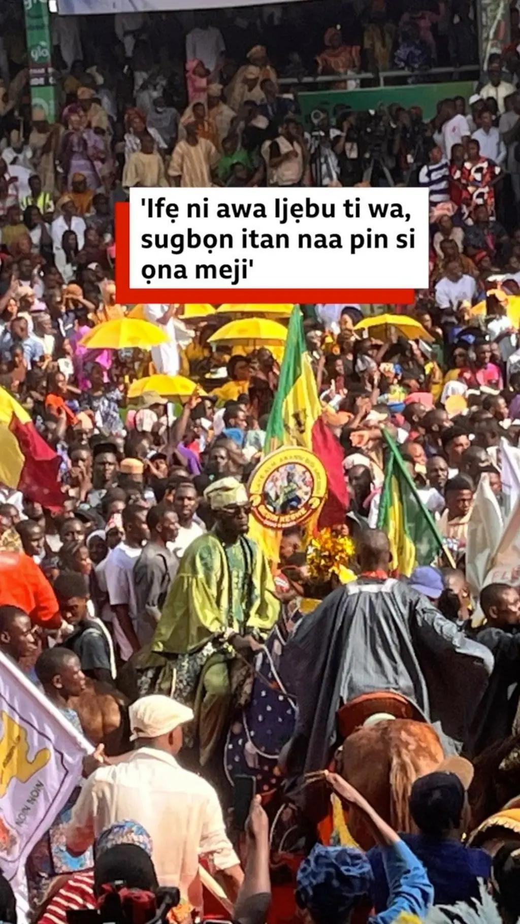 Aworan awọn ero nibi ọdun Ojude Ọba niluu Ijẹbu Ode