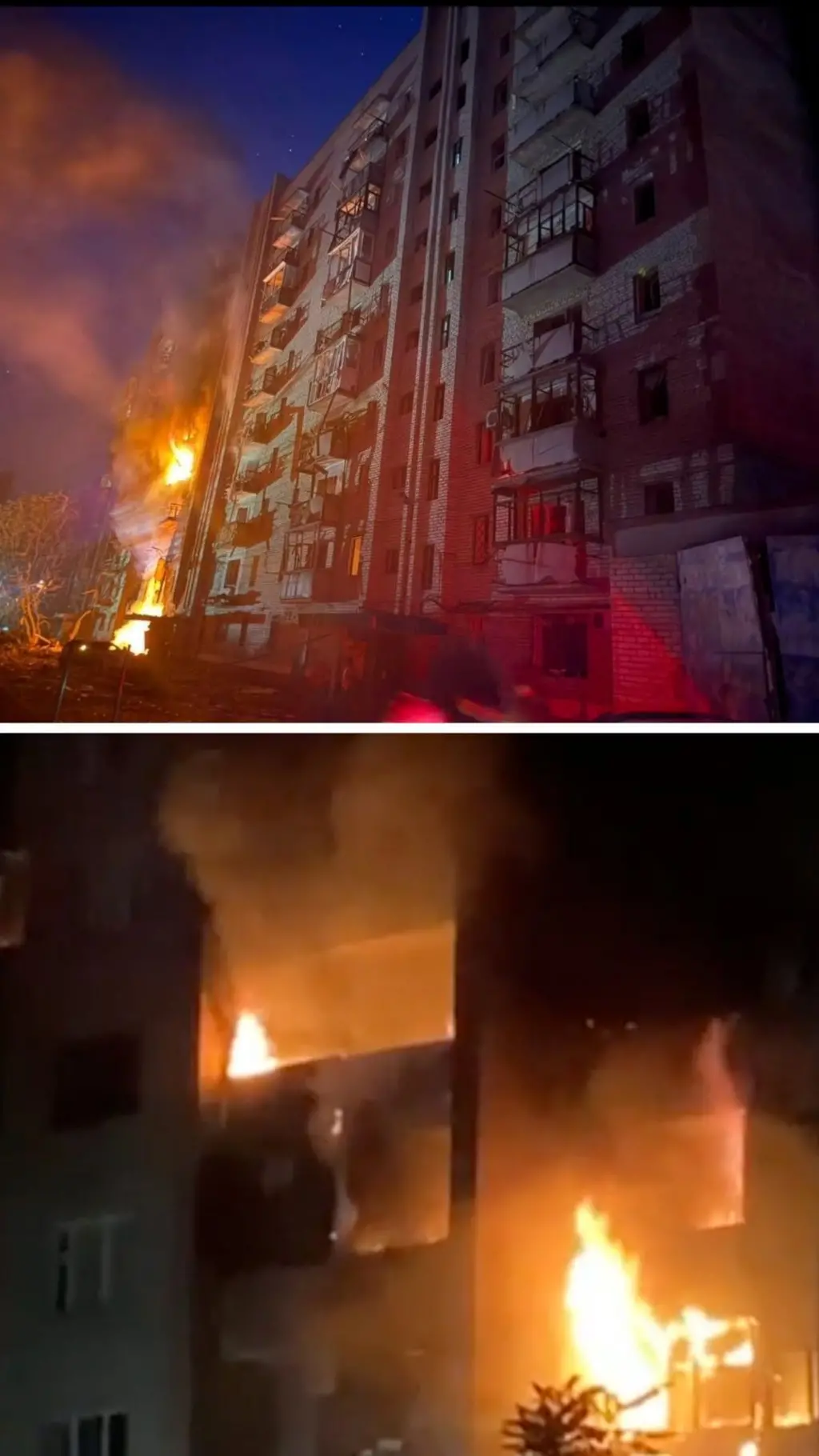 В Краматорске Донецкой области был атакован 10-этажный дом