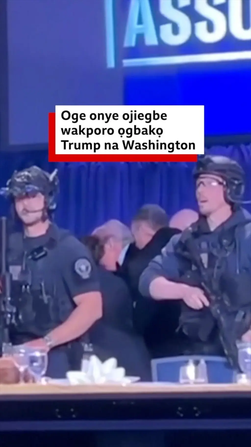 Oge onye ojiegbe wakporo ọgbakọ Onyeisiala Donald Trump na Washington