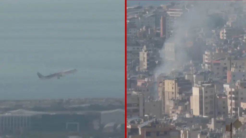 เครื่องบินพาณิชย์ขึ้นบินขณะอิสราเอลโจมตีทางอากาศใส่เลบานอน