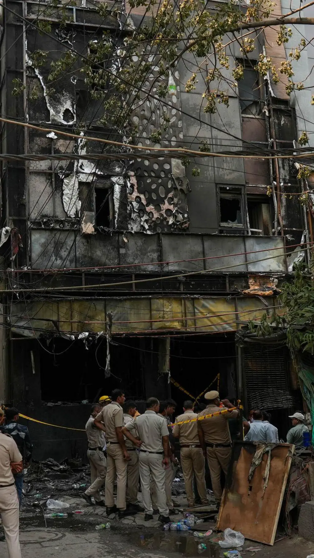 building after fire
