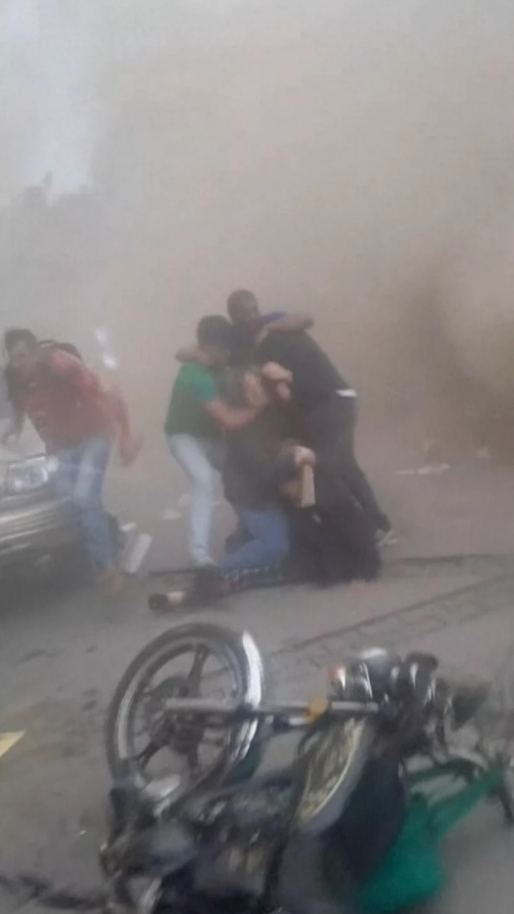 Escenas de pánico en las calles de El Junquito, en las afueras de Caracas.