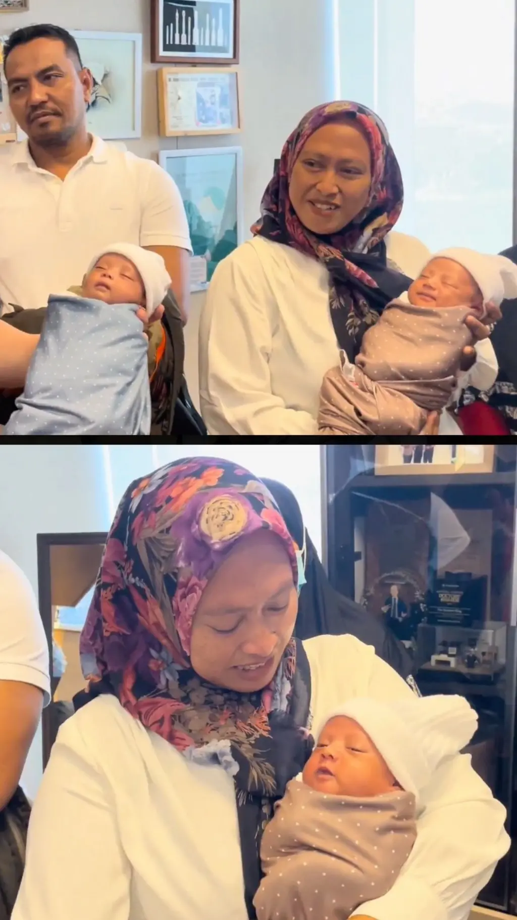 Bayi kembar yang lahir usai penantian panjang selama 22 tahun