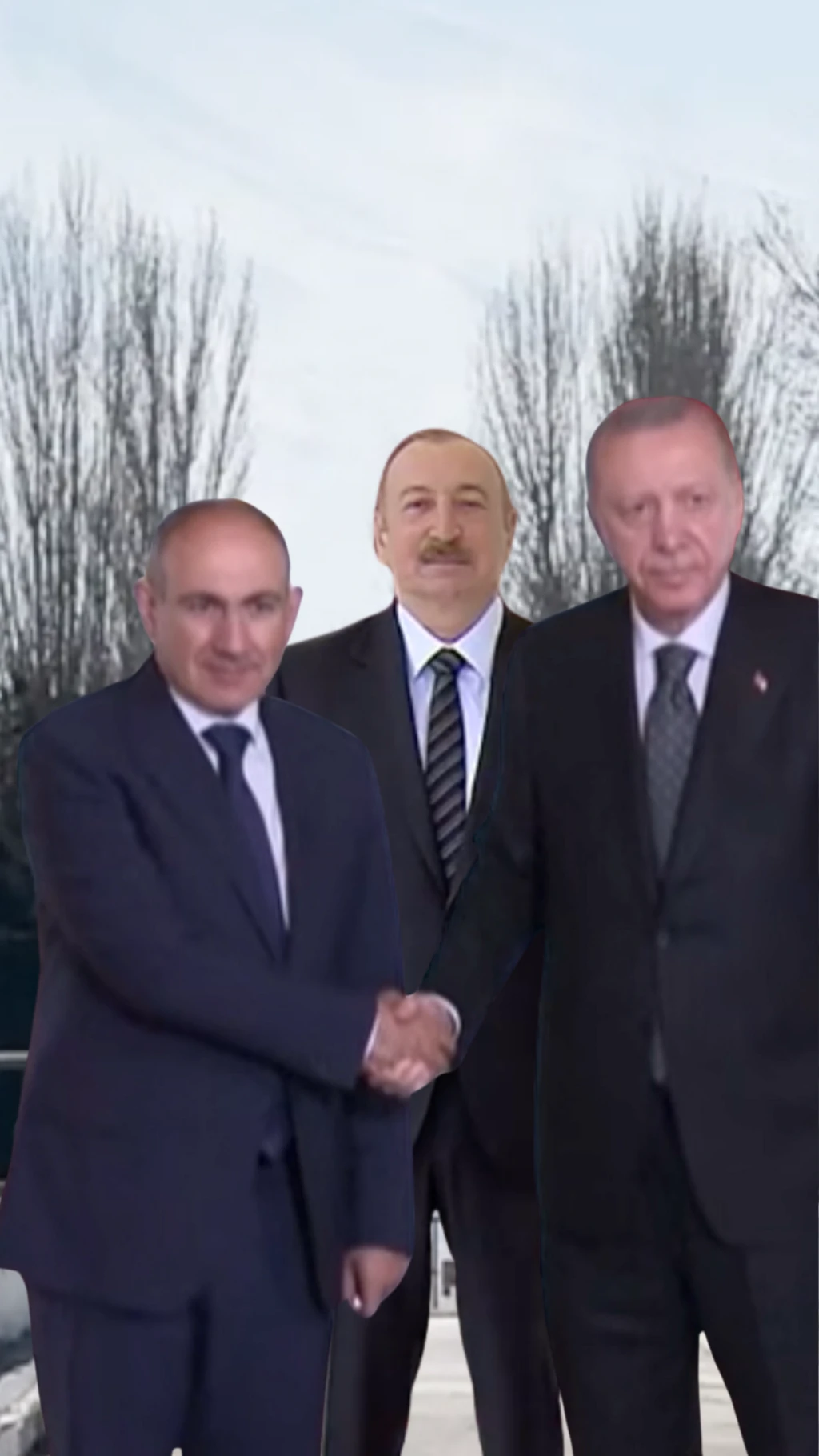 Əliyev, Paşinyan, Erdoğan