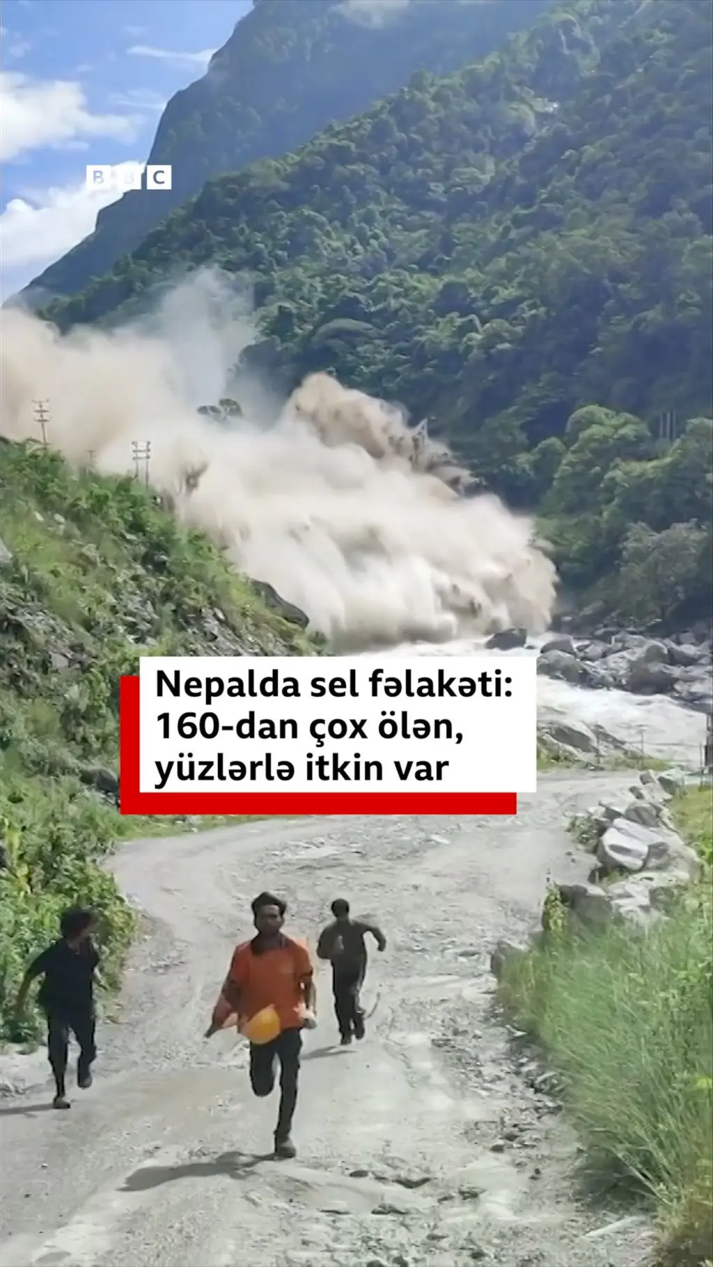 Nepal və Tibet arasında baş verən sel böyük insan itkisinə səbəb olub. Rəsmi məlumatlara görə, 160-dan çox ölən var. 
