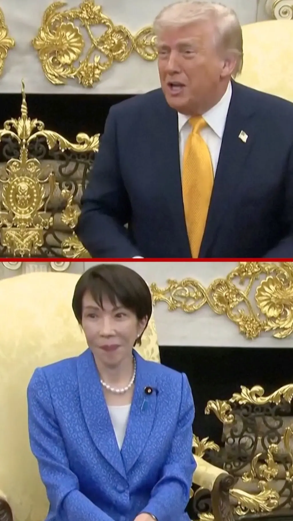 tramp i premijerka japana