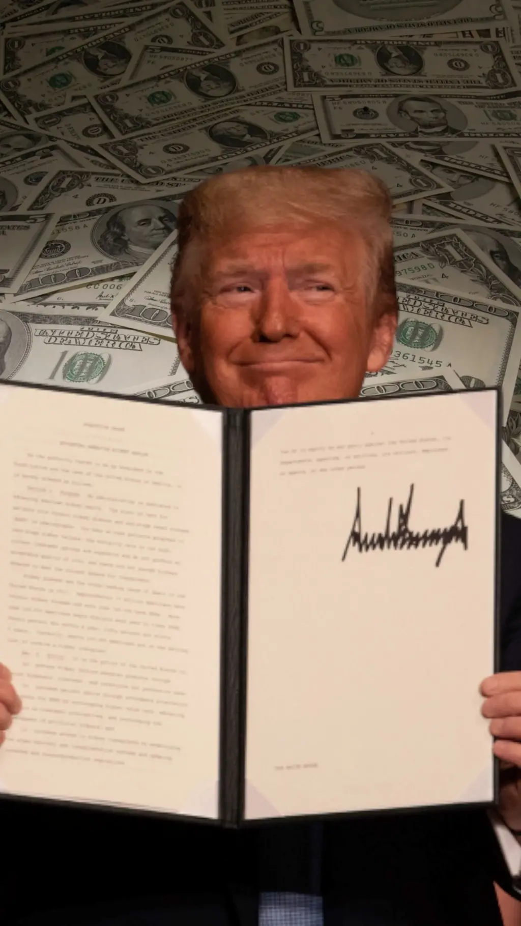 توقيع ترامب على الدولار