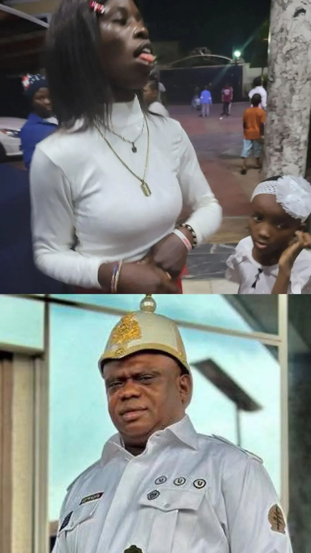 Autistic girl and Apostle Chibuzor Chinyere