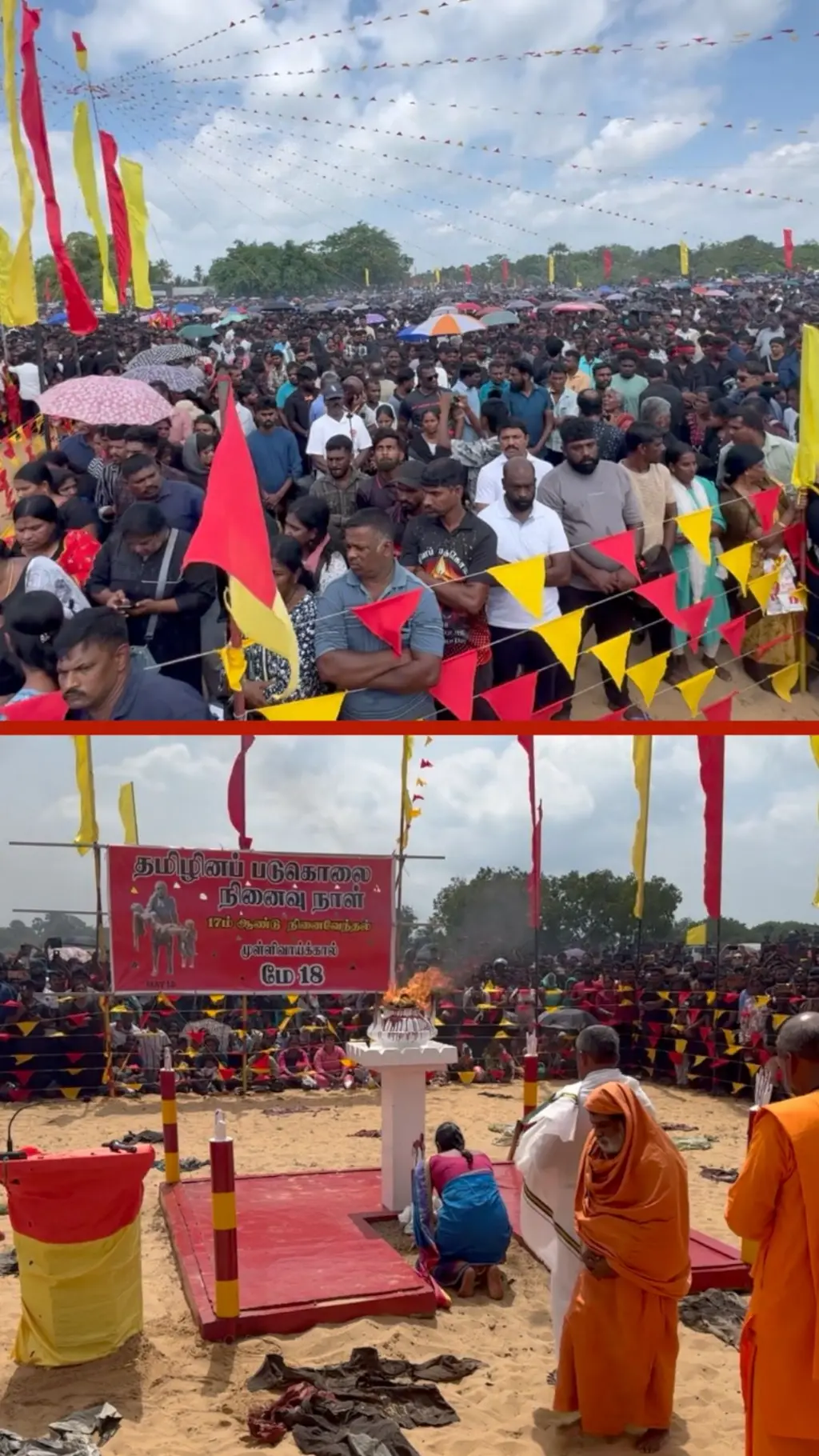 මැයි 18: යුද්ධයෙන් මියගිය වැසියන් සහ හමුදා සාමාජිකයන් සිහිකරන අතරතුර මත ගැටුම්